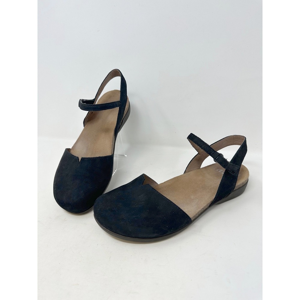 Dansko Rowan Sandals Milled Nubuck Black 39